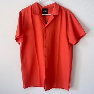 Large ‘Booman’ Dressy Short Sleeve Button Down